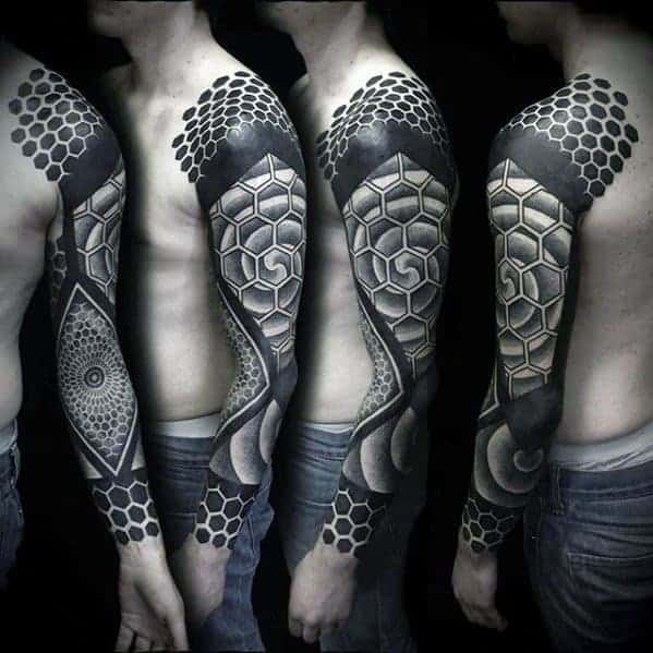 guys-geometric-sleeve-tattoo-design-ideas