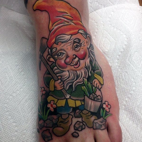 Guys Gnome Tattoos