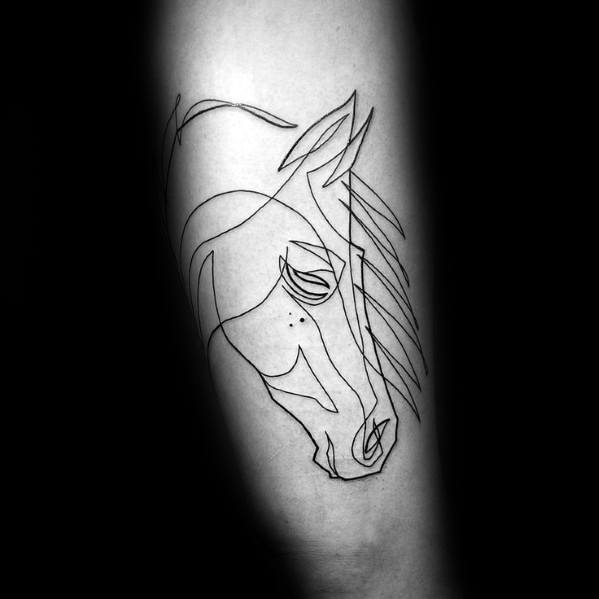 Guys Horse Tattoo Design Idea Inspiration
