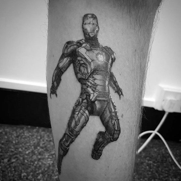 Guys Iron Man Tattoo Design Ideas