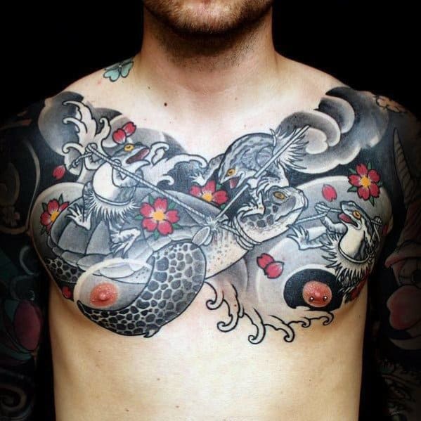 Guys Japanese Turtle Tattoos