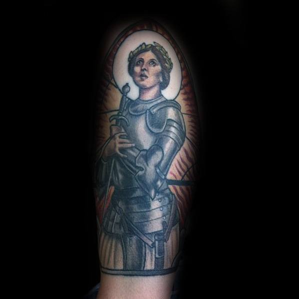 Guys Joan Of Arc Tattoos