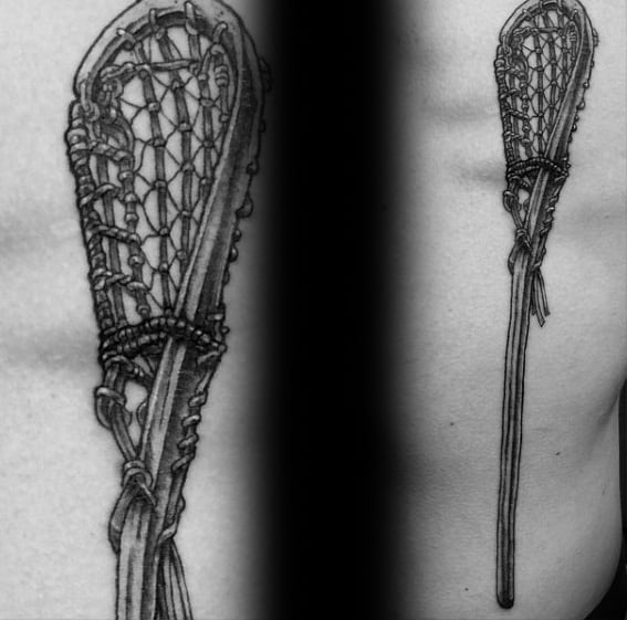 Guys Lacrosse Tattoo Design Ideas