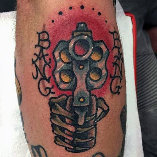 45 Badass Gun Tattoos  Tattoo Ideas Artists and Models