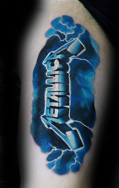 Guys Metallica Tattoo Design Ideas On Arm