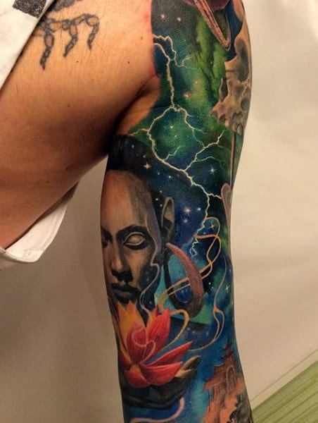Guy's Milky Way Tattoo