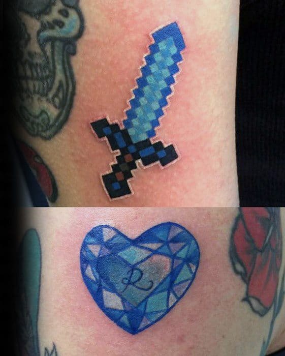 Pin by Lucy Wore on Tatuaże  Cute tattoos, Minecraft tattoo, Tribute  tattoos