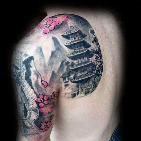 japanese temple tattoo ideas for menTikTok Search