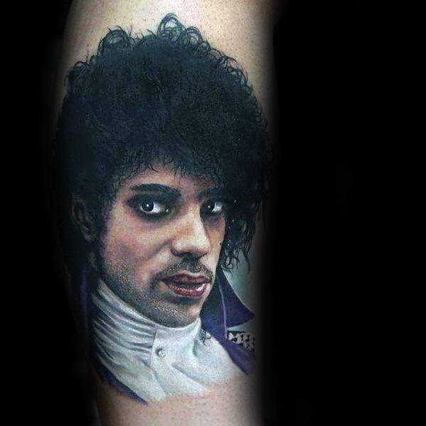 Guys Prince Portrait 3d Forearm Tattoo Deisgns