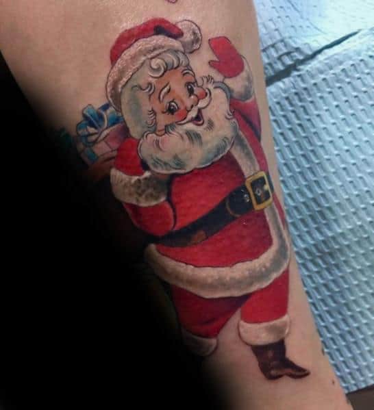 Guys Santa Claus Tattoos