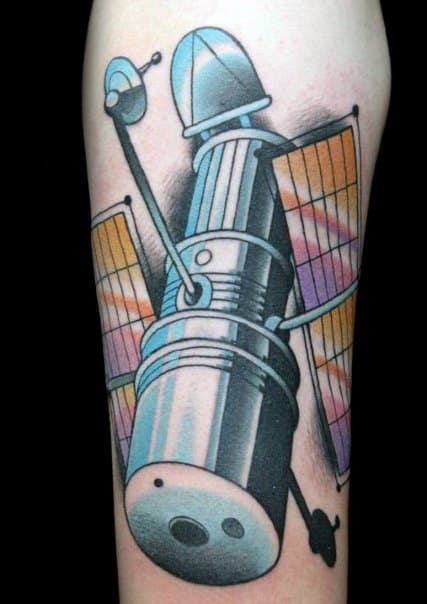 Guys Satellite Tattoos On Arm