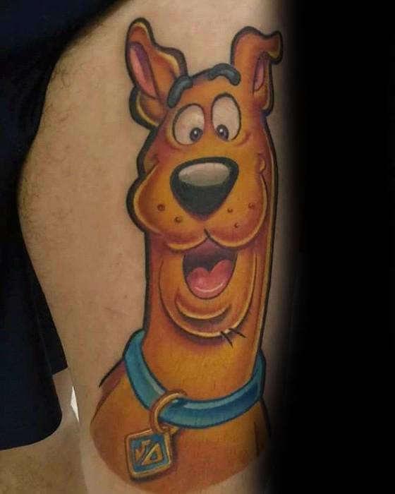 Guys Scooby Doo Tattoo Designs