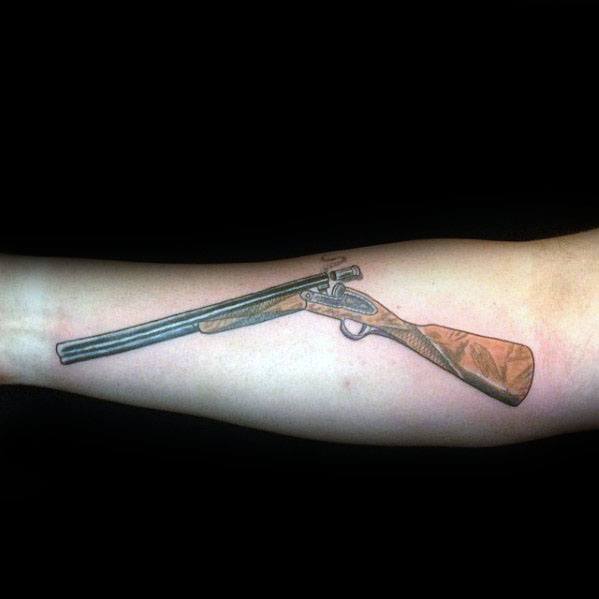 Guys Shotgun Tattoo Design Ideas.