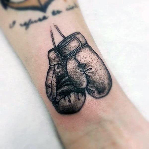 Pin by Romani Gypsy on Tattoo  Boxing tattoos Boxing gloves tattoo  Minimal tattoo