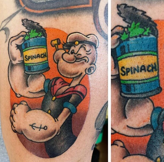 Popeye Tattoo by Eminence System on Dribbble