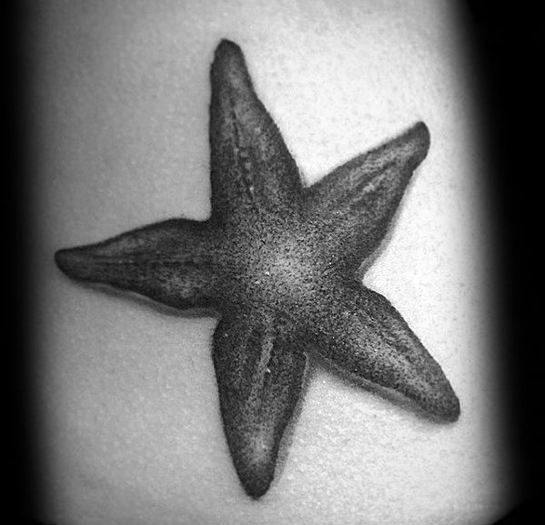 Guys Starfish Tattoo Designs On Chest