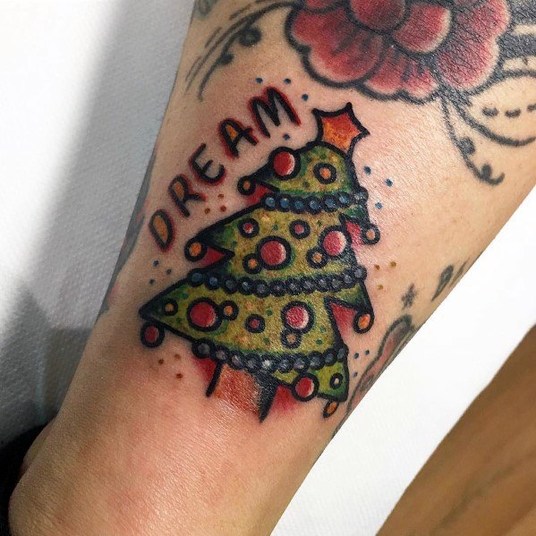 Guys Tattoo Christmas Tree