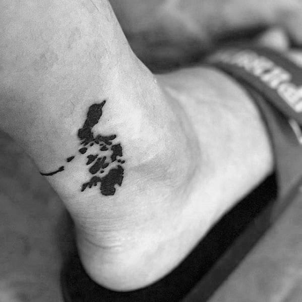 Guys Tattoo Philippines Country Blackwork Small Ideas Ankle Designs