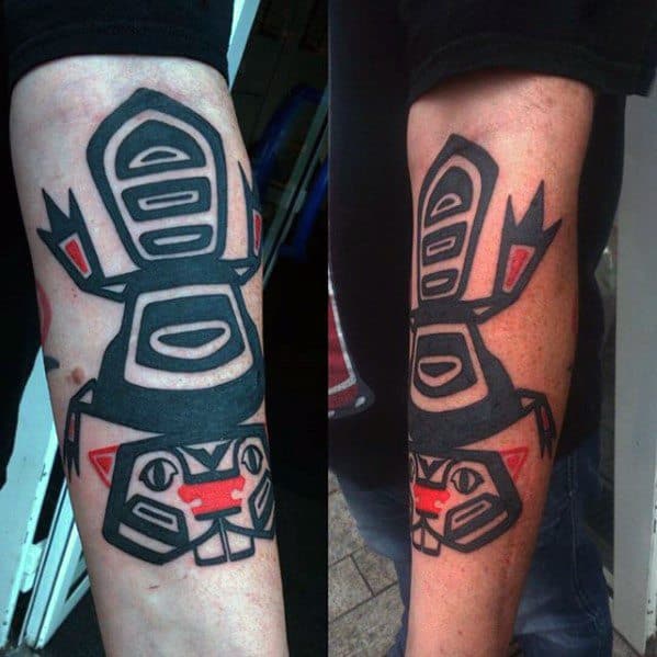 Guys Tattoos With Beaver Design