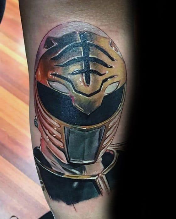 Guys Tattoos With Power Rangers Design