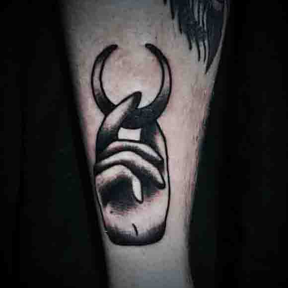 Guys Tribal Moon Tattoos On Arm