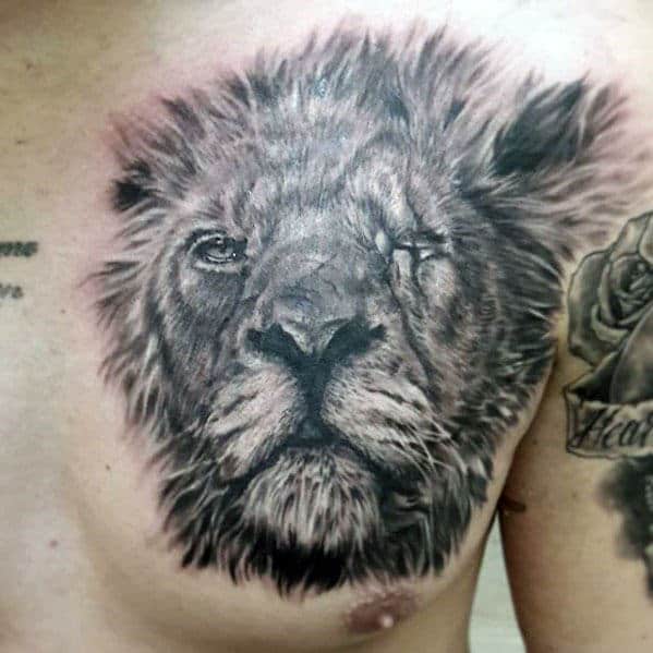 Irish Street Tattoo Shaded Lion shoulder. | IRISH ST TATTOO