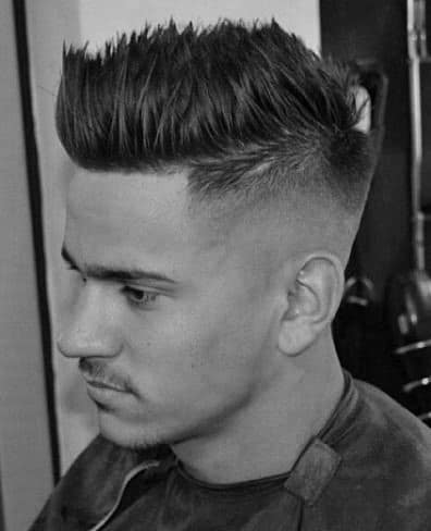 Hairstyle With Shave Sides For Men Spiky