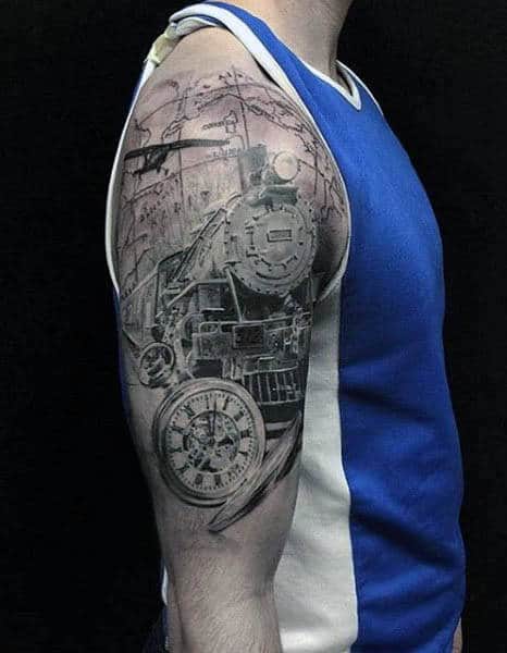 21 Outstanding Plane Tattoos  Plane tattoo Tattoos Half sleeve tattoos  forearm