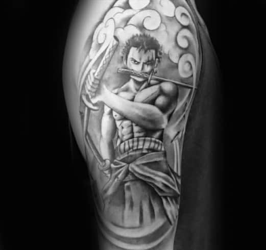 one piece tattoo designs black and white