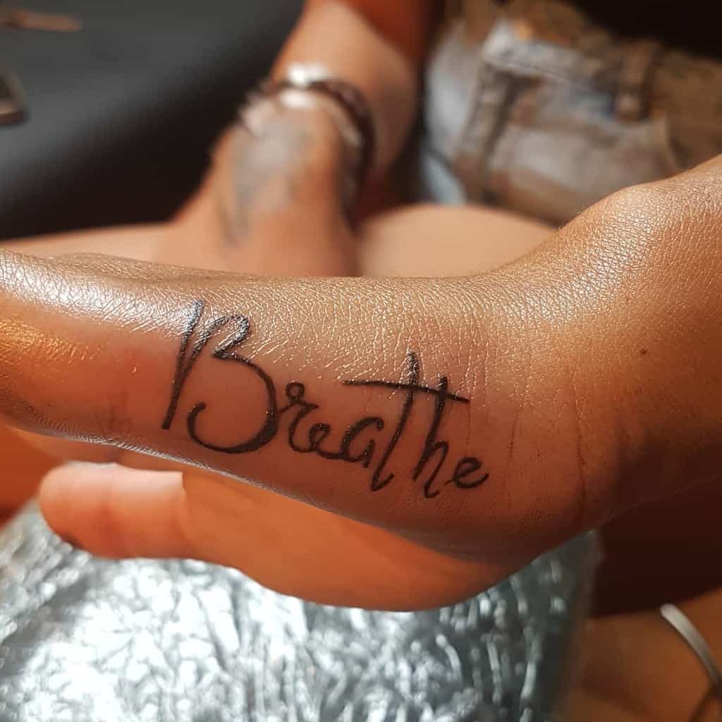 Just Breathe Tattoo  Just breathe tattoo Breathe tattoo Tattoos