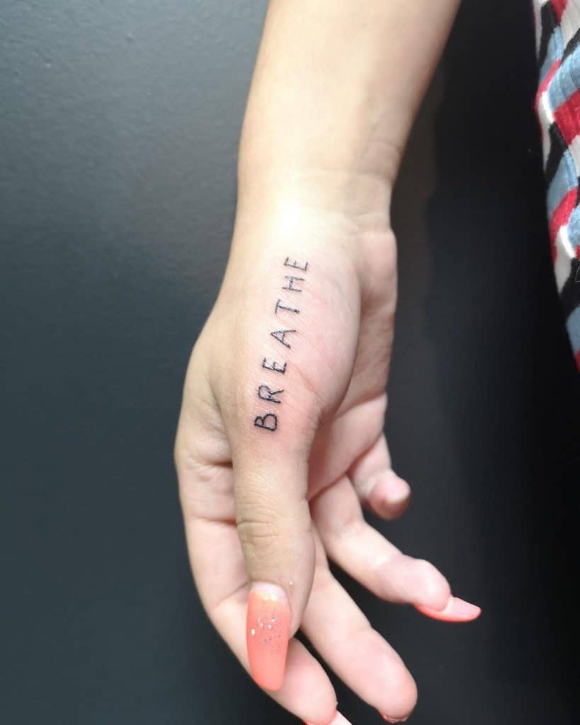 Inspiring Breathe Tattoo Ideas for Inner Peace