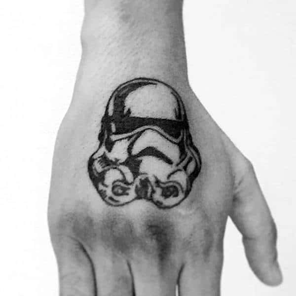 Hand Stormtrooper Male Tattoos