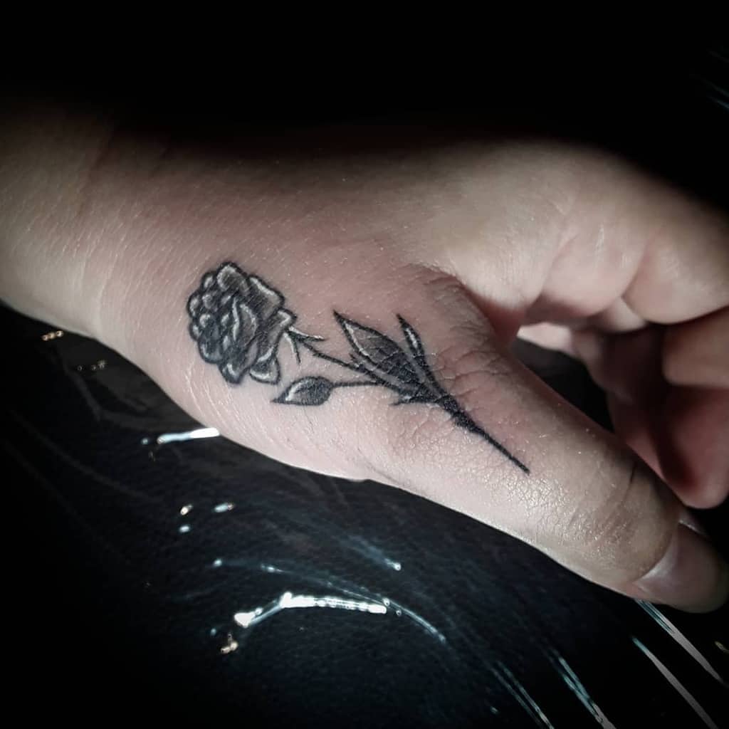 hand tiny rose tattoos elijah_crow