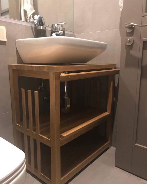 vanity shelf bathroom storage ideas