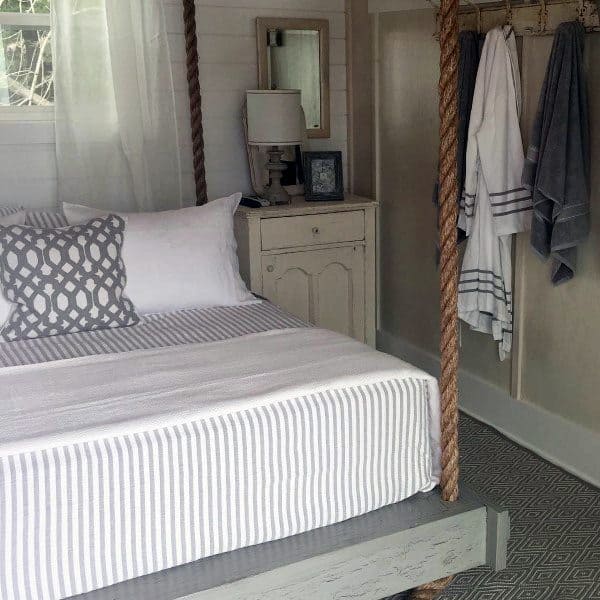 coastal-themed hanging bed 