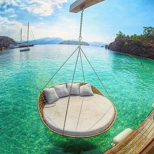 Hanging Bed Over Water