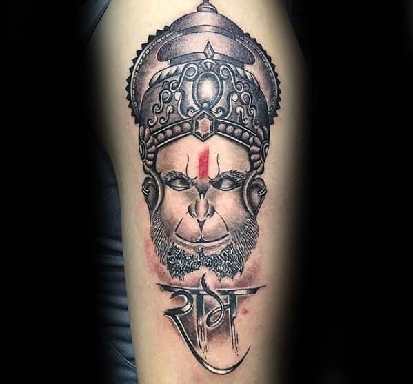 Hanuman Tattoos Guys 3d Arm