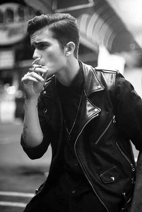 Hard Part Greaser Short Hairstyles For Males