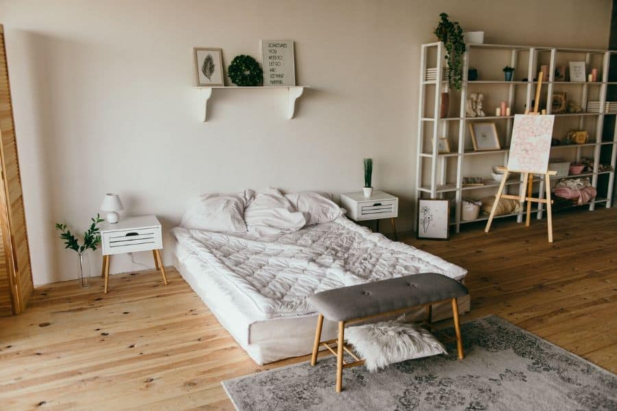 hardwood floors large bedroom