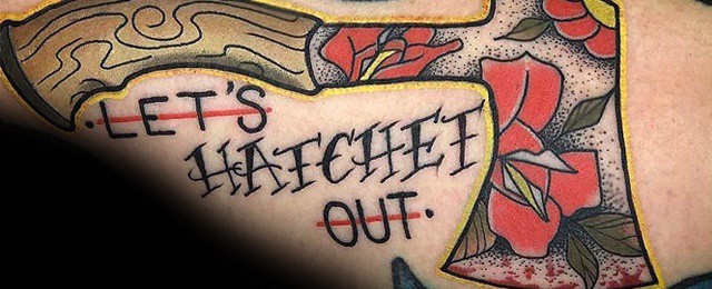 50 Hatchet Tattoo Designs For Men Survival Mainstay Ink Ideas