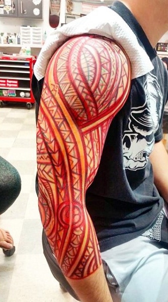 Hawaiian Armband Sleeve Tattoo for Men