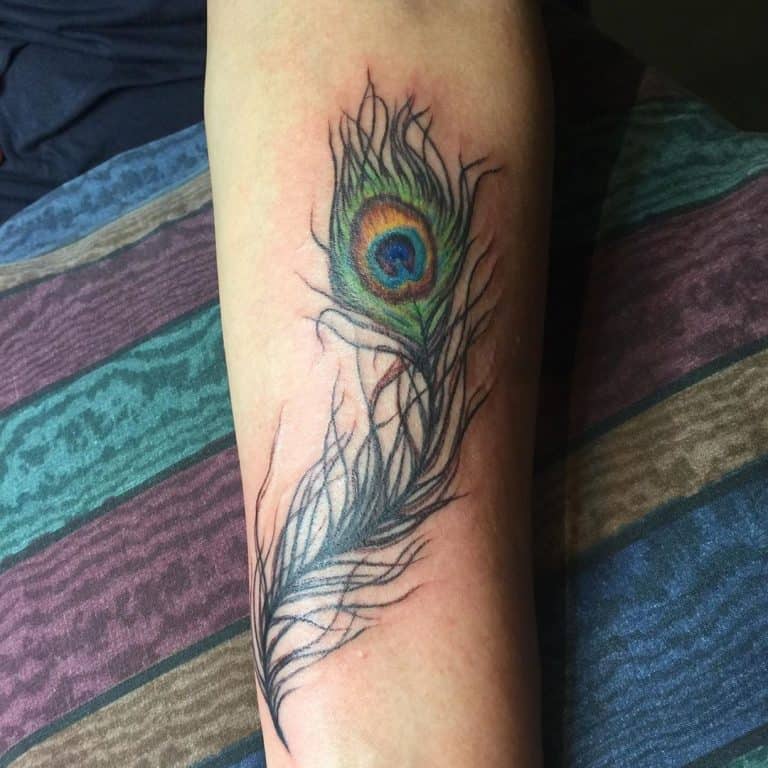 109 Best Peacock Feather Tattoos [2023 Inspiration Guide]