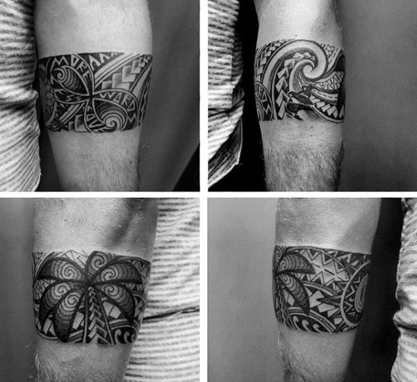 Hawiian Tattoos Male Armband