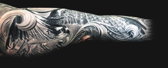 100 Hawk Tattoo Designs for Men