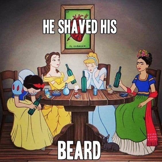 He Shaved His Beard Meme