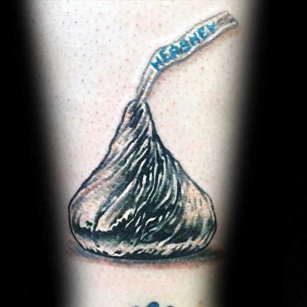 Hershey Kiss Candy Tattoo Designs For Men