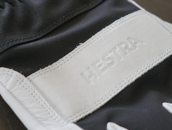 Hestra Army Leather Heli Ski Gtx Gore Grip Glove Embossed Brand Detail