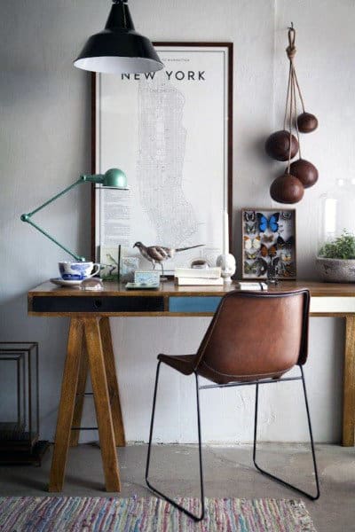 Hip Simplistic Small Home Office Ideas For Guys