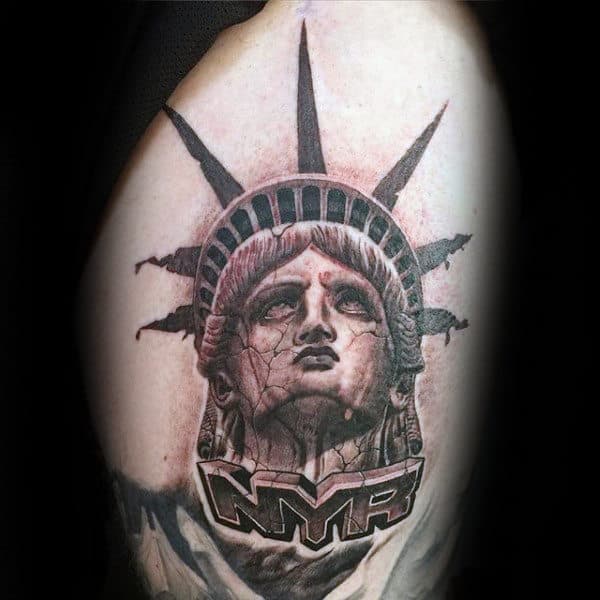 Hockey Stone New York Rangers Mens Arm Tattoos