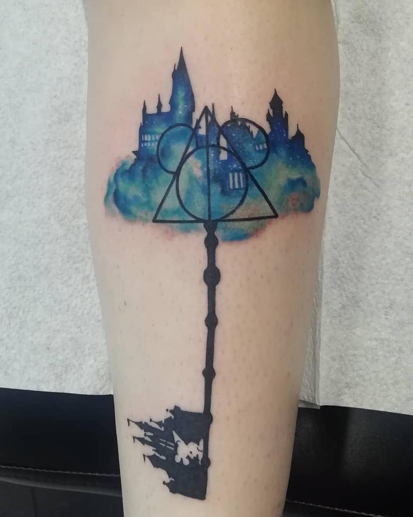 Hogwarts Castle Kingdom Heart Tattoo